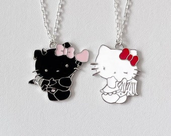 Matching Sanrio Necklaces Set, My Melody and Kuromi, Kawaii Cute Unique  Gift for Bestfriend/bffs/friendship/couples, Cute Sanrio Girl Gift 