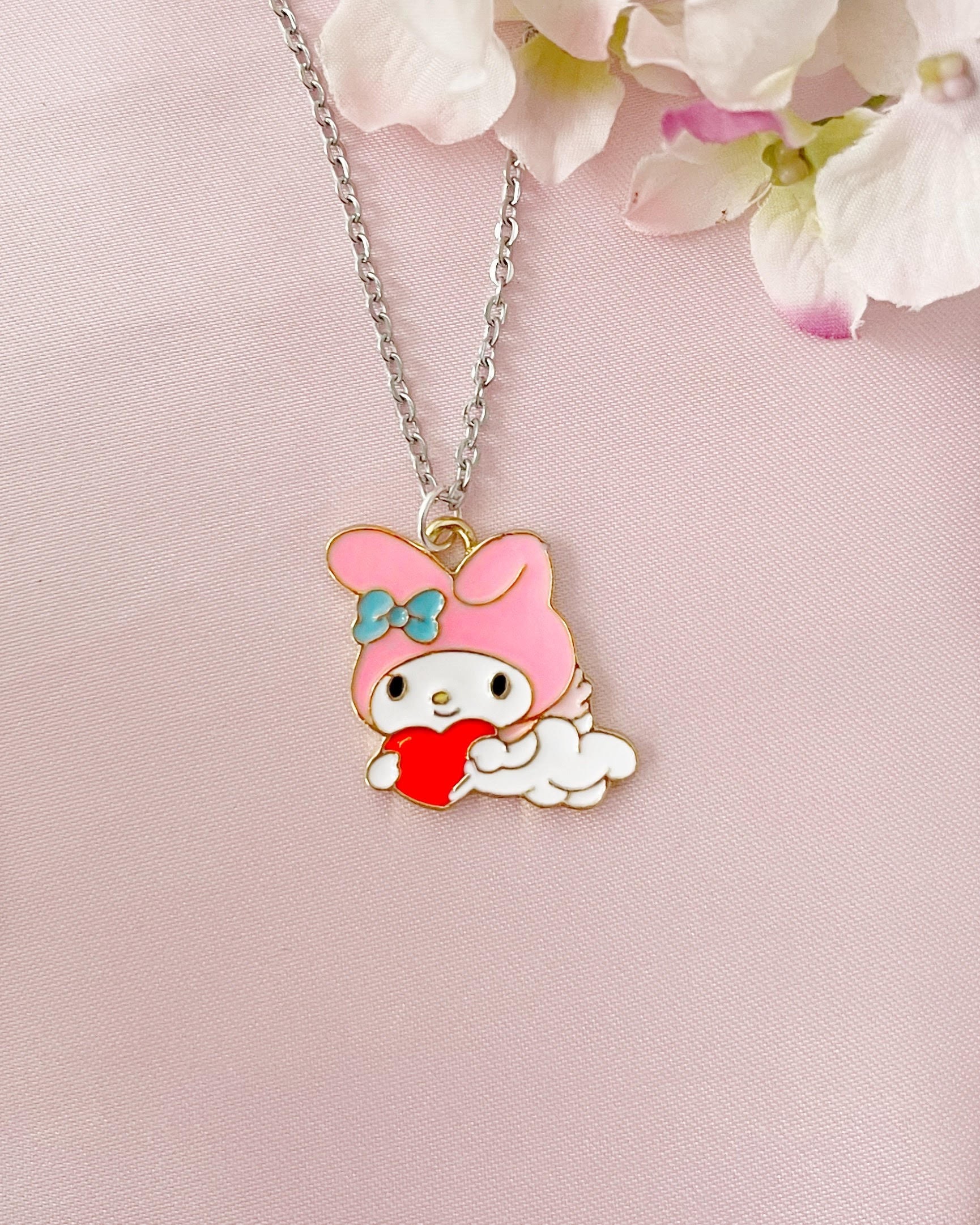 Matching Sanrio Necklaces Set, My Melody and Kuromi, Kawaii Adorable Unique  Gift for Bestfriend/bffs/friendship/couples, Sanrio Girl Gift 