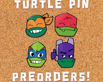 Rising turtle *inspired* hard enamel pin Preorder