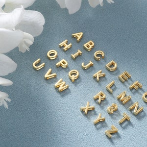 18K Gold filled Exquisite Initials Pendant,Original Design Necklace for Women＆Men,DIY Jewelry Supply,Gift for her