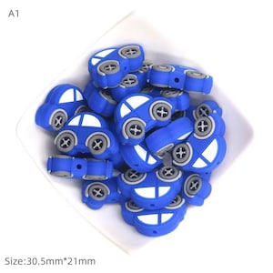 Cute Car Silicone Beads,1-100Pcs Bulk Silicone Beads,DIY Necklace＆Bracelet Making,Jewelry Beads Accessories