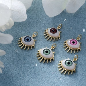 18K Gold filled Exquisite Mayan Eye Pendant,Original Design Necklace for Women＆Men,DIY Jewelry Supply,Gift for her