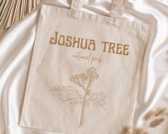 Joshua Tree National Park Tote Bag - Hiking Tote Gift For Hiking gals National Park Gifts Outdoor Simple National Park Bachelorette Tote Bag