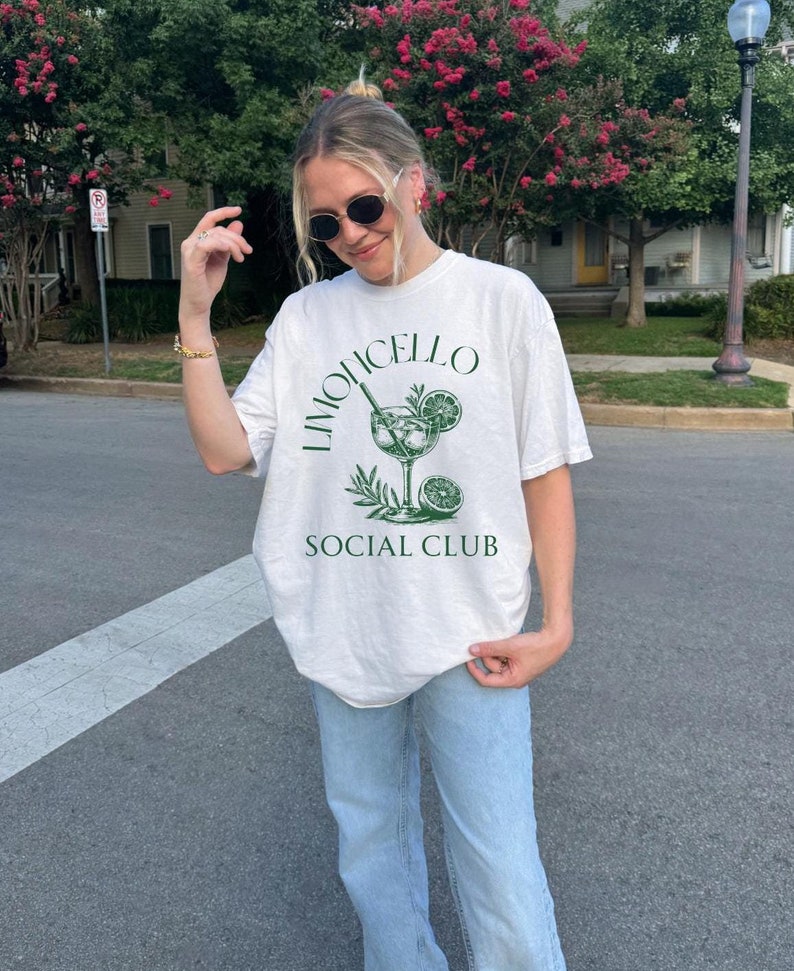 Limoncello Social Club Comfort Color Shirt Lemon Aesthetic Italian