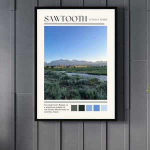 Sawtooth Mountain Range Idaho Digital Download