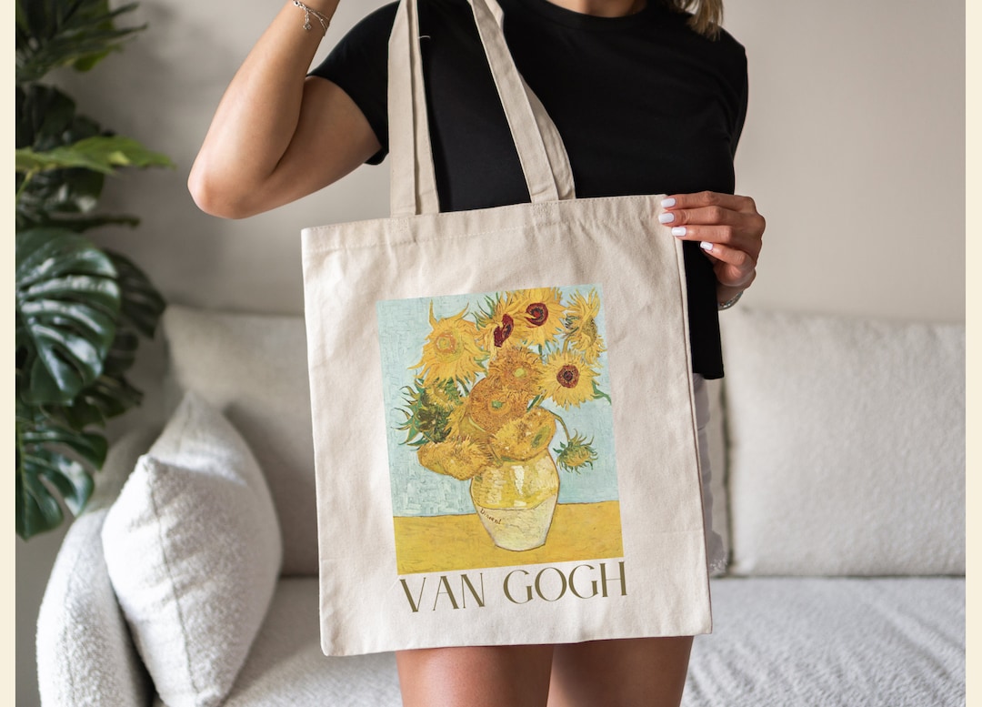 Van Gogh Tote Oil Painting Tote Bouquet of Sunflowers  display picture 2