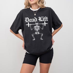 Dead lift Skeleton Funny Halloween Gym Shirt Pump Cover Halloween Spooky Gym Shirt Workout shirt Halloween Weightlifting Funny Gym Rat Shirt
