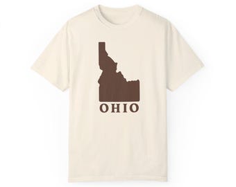 Ohio Idaho Divertente T-shirt Unisex Idaho Ohio Mixup Divertente Idaho Divertente Ohio Midwest Divertente Maglietta Midwest Papà Barzelletta Nativo Idaho Nativo Ohio Divertente