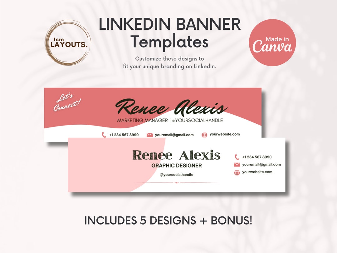 Linkedin Banner Canva Editable Template for Marketing Manager ...