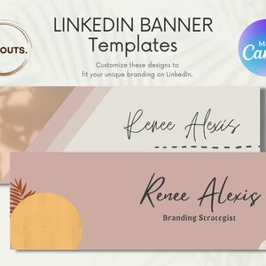Editable Linkedin Header Canva Templates for Creatives, Linkedin Banner ...