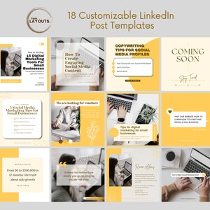 CANVA Editable Post Templates LinkedIn Marketing Social Media Post Instagram Templates INSTANT DOWNLOAD