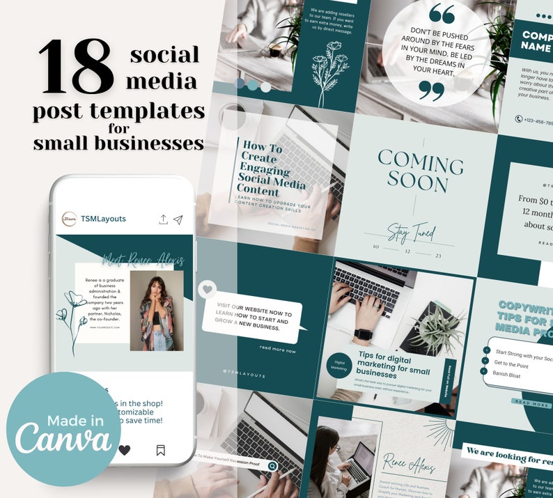 LinkedIn Post Templates Editable LinkedIn Visual Content Templates