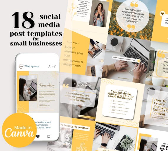 Editable LinkedIn Business Templates Branding Post Templates LinkedIn Marketing Social Media Post Instagram Templates INSTANT DOWNLOAD