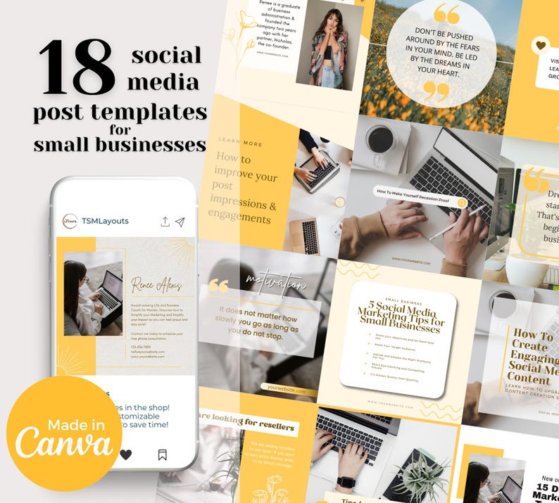Editable LinkedIn Business Templates Branding Post Templates LinkedIn Marketing Social Media Post Instagram Templates INSTANT DOWNLOAD