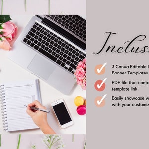 Linkedin Banner Canva Editable Templates for Creatives Aesthetic ...