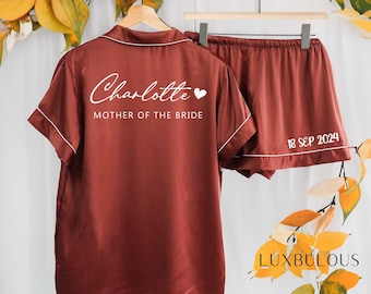 Personalised Bridesmaid Proposal Pajamas Set,Custom Pyjamas Set,Women Pajamas,Bachelorette Favors, Maid of Honor Gifts, Mother of the Bride