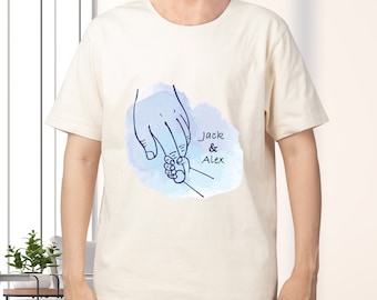 Camisas del día del padre, camisa de papá personalizada, regalo del día del padre, camiseta impresa personalizada, regalo para papá, regalo para él, regalo del esposo, camisa familiar