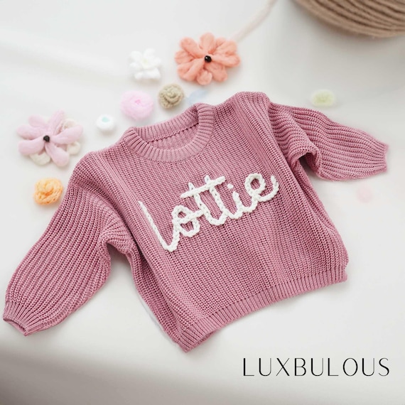 Personalized Kids Jumper, Kids Sweater, Kids Sweatshirt, Baby Jumper, Toddler Name Jumper, Kids Embroidered Jumper, Baby Shower Gifts