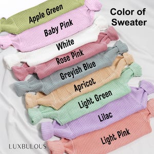 Personalized Kids Jumper, Toddler Sweatshirt, Baby Name Jumper, Newborn Gift, Kids Embroidered Jumper, Personalized Sweater, Baby Gifts image 7