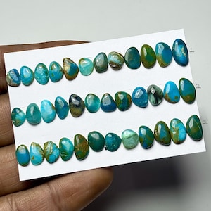 Peruansk opal cabochon med stenblock - lös ädelsten storlek 7 mm - 12 mm fri form för smyckestillverkning