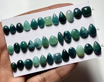 Natural Grandidierite Smooth Cabochon, Grandidierite Size 8-13mm Freeform Shape Loose Gemstone, Grandidierite for Jewelry Making Stone