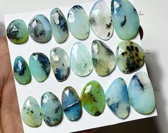 Peruvian Opal Rose Cut Gemstone, Peruvian Opal Size 14-26mm Uneven Shape Loose Gemstone, Peruvian Semi Precious Stone for Jewelry Making