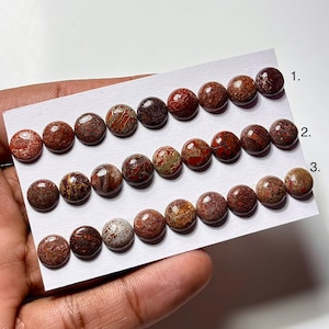 Dinosaur Bone Cabochon: 9x9mm Round Gemstone for Jewelry