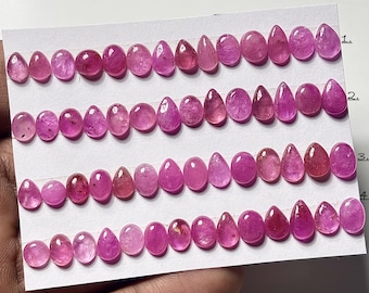 Thailand Glass Filled Ruby, Loose Gemstone for Jewelry Making, Mix Shape Stone Size 6mm-9mm