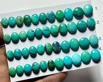 Turquoise cabochonstrook Hubei – edelsteen voor het maken van sieraden