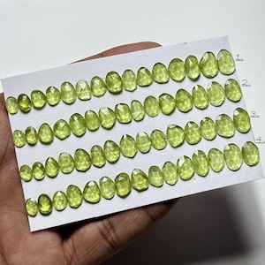 Natural Peridot Rosecut Gemstone, Peridot Rosecut Size 6-11mm Uneven Shape Loose Gemstone, Peridot for Jewelry Making Stone Rings Pendants