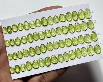 Natural Peridot Rosecut Gemstone, Peridot Rosecut Size 6-11mm Uneven Shape Loose Gemstone, Peridot for Jewelry Making Stone Rings Pendants