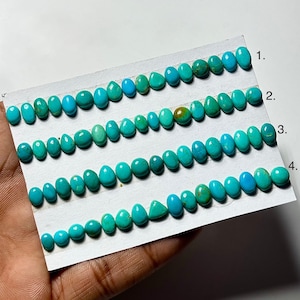 Kingman Türkis glatter Cabochon, Kingman Türkis Größe 6-8 mm Mix Form lose Edelstein, Kingman Türkis Cabochon für die Schmuckherstellung