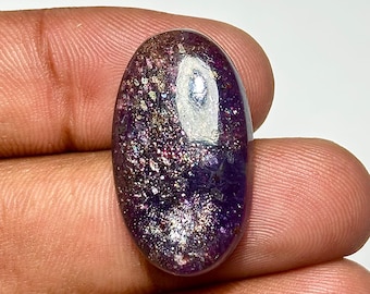 AAA-bloeddoorlopen iolietcabochon: losse edelsteen met gemengde vorm, 27-30 mm