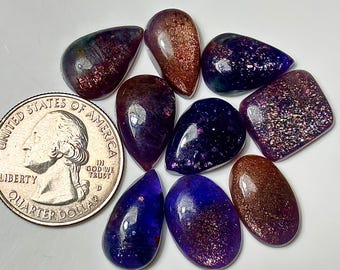 Bloeddoorlopen ioliet cabochons: natuurlijke ioliet plaksteen voor het maken van sieraden