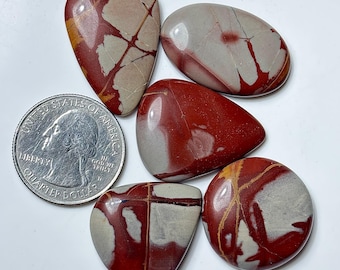Noreena Jasper Smooth Cabochon : Mixed Shape Loose Stone for Jewelry Making