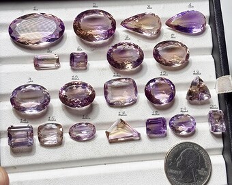 Ametrien gefacetteerde edelsteen: natuurlijke ametrisch losse cabochons voor het maken van sieraden