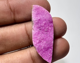 Pink Cobalt Calcite Druzy Gemstone: Natural Gemstone for Jewelry Making
