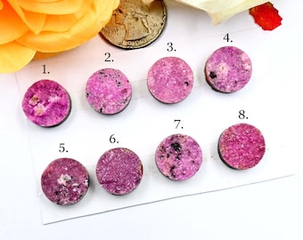 Pink Cobalt Calcite Druzy, Natural Calcite Gemstone, Cobalto For Jewelry Making, Cobalt Calcite Stone, Handmade Stone Cobalt Calcite Druzy
