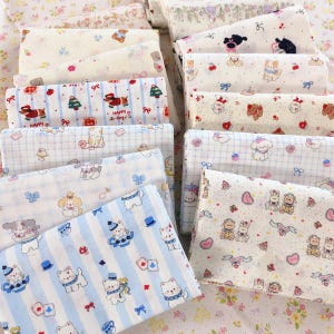 Cute Little Puppy dogs cotton fabric, Cute kitten Poplin cotton fabric, pets fabric,Dachshund fabric, dog strips  thin quilting fabric