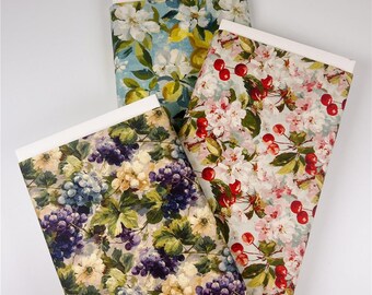 Fresh Fruit Fabric, real Cherry, lemon, grape Fruits Print Cotton Fabric for Dress, Skirts Kitchen Cotton Fabric