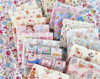Cute Little Puppy Baby Animals Digital thin poplin Cotton Fabric - Children's Fabric, 100% Quilting Cotton Craft Fabric, Sewing, Dressmaking