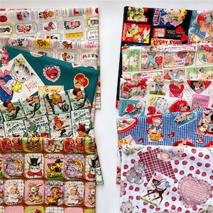 Sweet Retro Showa Animals Fabric 100% Cotton Fabric Lemon Fabric Needlework Fabric bear for Crafting, Facemasks, Craft Handmade fabric