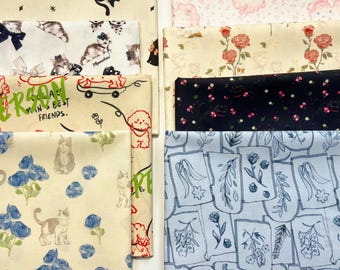 flower Fabric chocolate biscuit Fabric 100% Cotton Fabric snacks Fabric Needlework Fabric Perfect for Crafting, Facemasks, Cushions, Craft