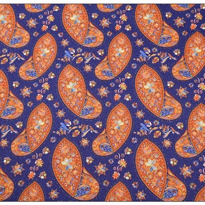 Printed Cotton Fabric Paisley Medallion Primarily 140 cm
