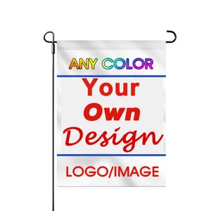 Bandiera da giardino personalizzata per esterni 12x18 '' Bandiera da giardino personalizzata su entrambi i lati Qualsiasi colore/immagine/logo/testo Decorazione del prato