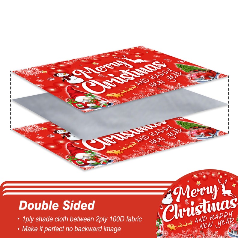 Christmas Flag Double Sided 3x5 FT Outdoor Large Merry - Etsy