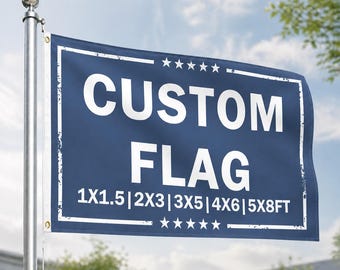 Personalisierte benutzerdefinierte Flagge mit Foto, benutzerdefinierte Bildbanner, Polyesterflagge, einzigartiges Geschenk für Familie, Geschäft, Eventdekor