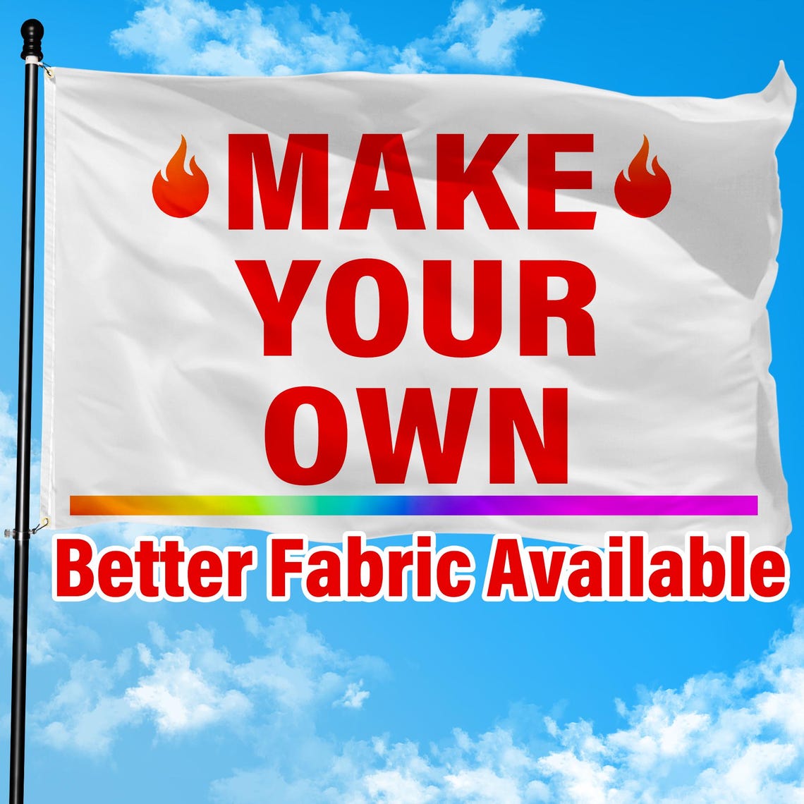 Custom Flag With Better Fabric Print Image Logo Text Personalized Flag ...