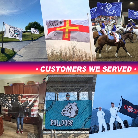 Customized Flag 3x5ft 1x1.5/2x3/2.5x4/4x6ft Image Logo Text Double Sided Flag for Event Personalized Gift Outdoor Banner Custom Picture Flag