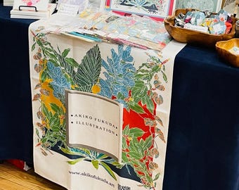 Custom Table Runner Thick Premium Polyester Fabric Full Color Print Personalized Logo Table Cover for Trade Shows, Markets & Events